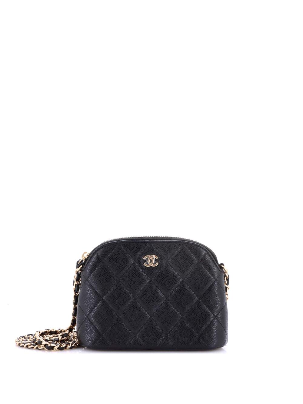 Chanel Cc Dome Zip Clutch With Chain #281377C49B